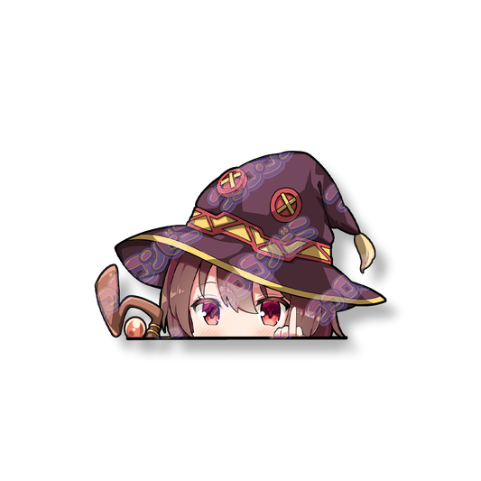 Megumin Pocket Waifu Sticker (Peeker)