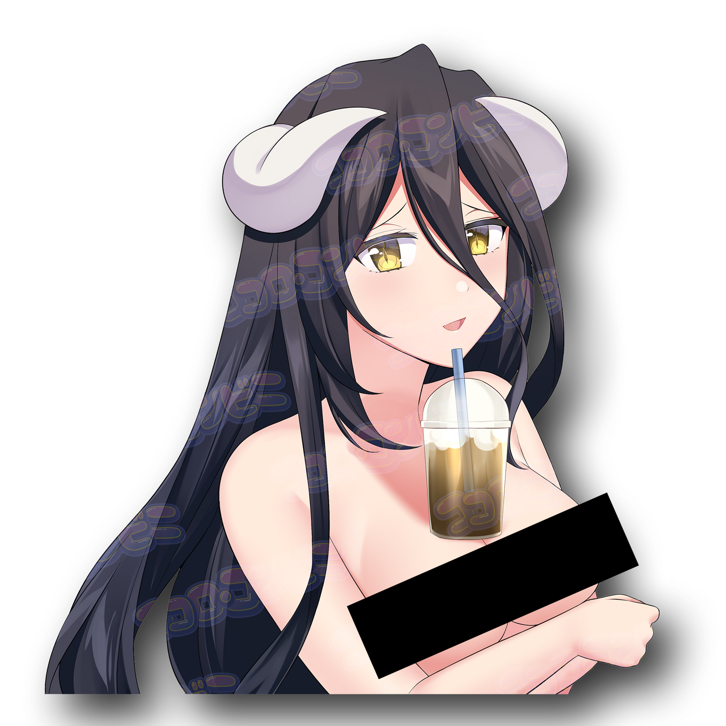 Albedo ABG - Anime Boba Girl Sticker (Tatted / NonTatted)