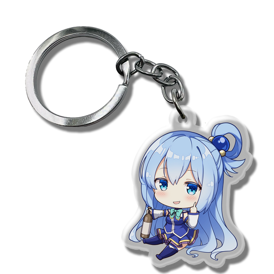 Aqua Pocket Chibi Keychain