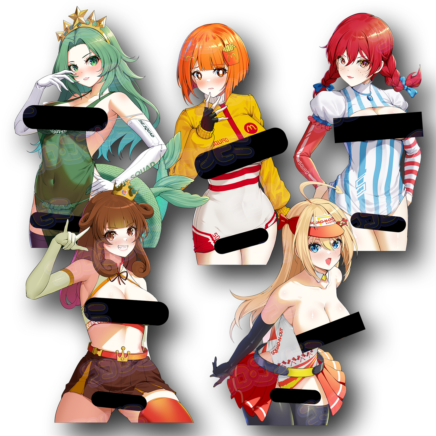 FastFood Sticker Bundle (Holo / Regular)