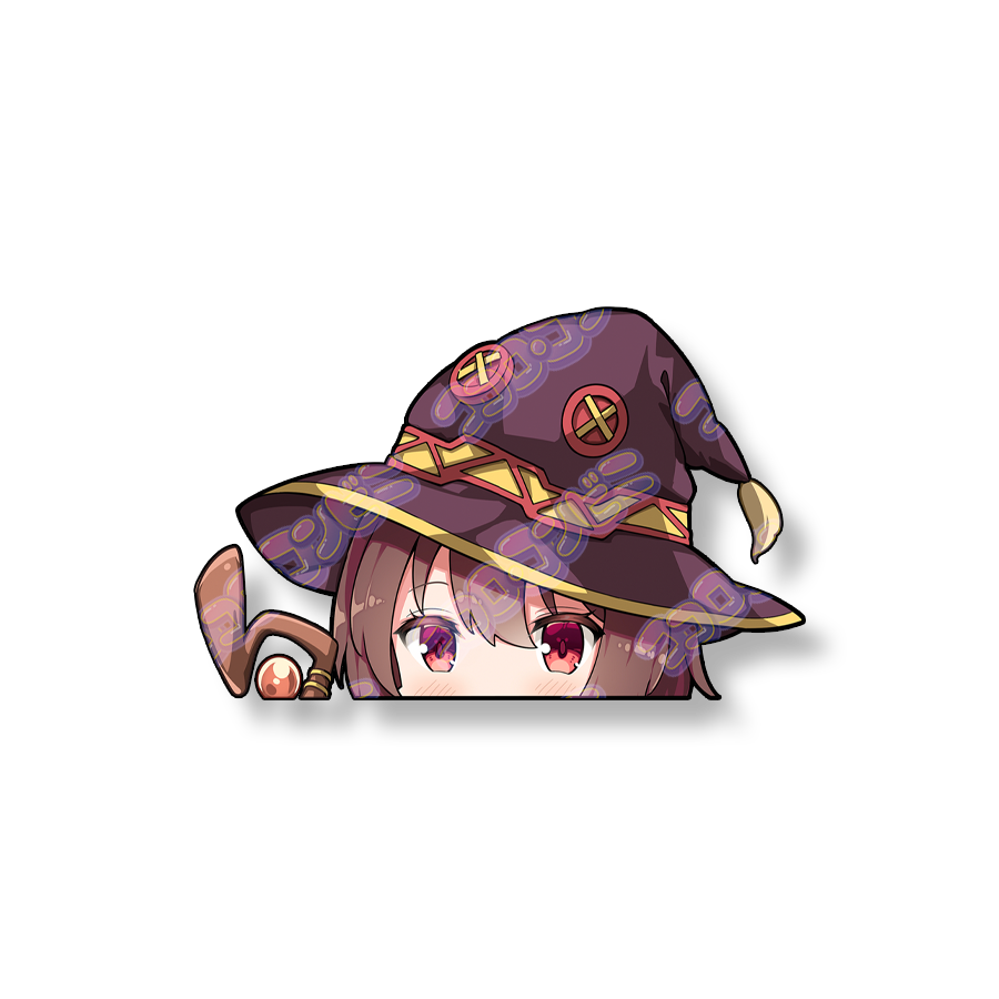 Megumin Pocket Waifu Sticker (Peeker)