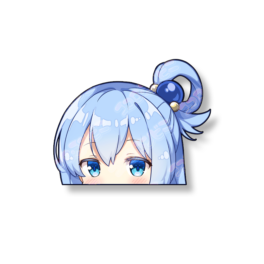 Aqua Pocket Waifu Sticker (Peeker)