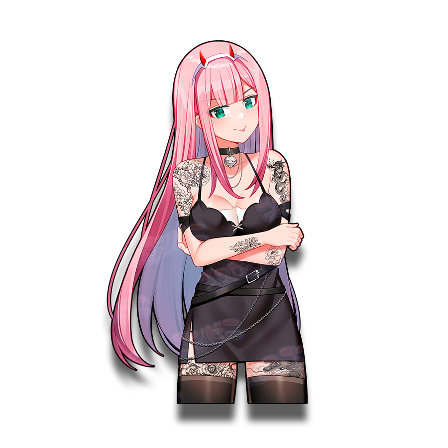 Goth ZeroTwo Sticker (Holo / Regular)