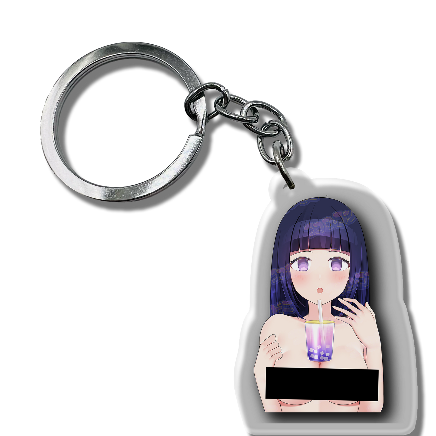 Hinata ABG - Anime Boba Girl Keychain (SFW / NSFW)
