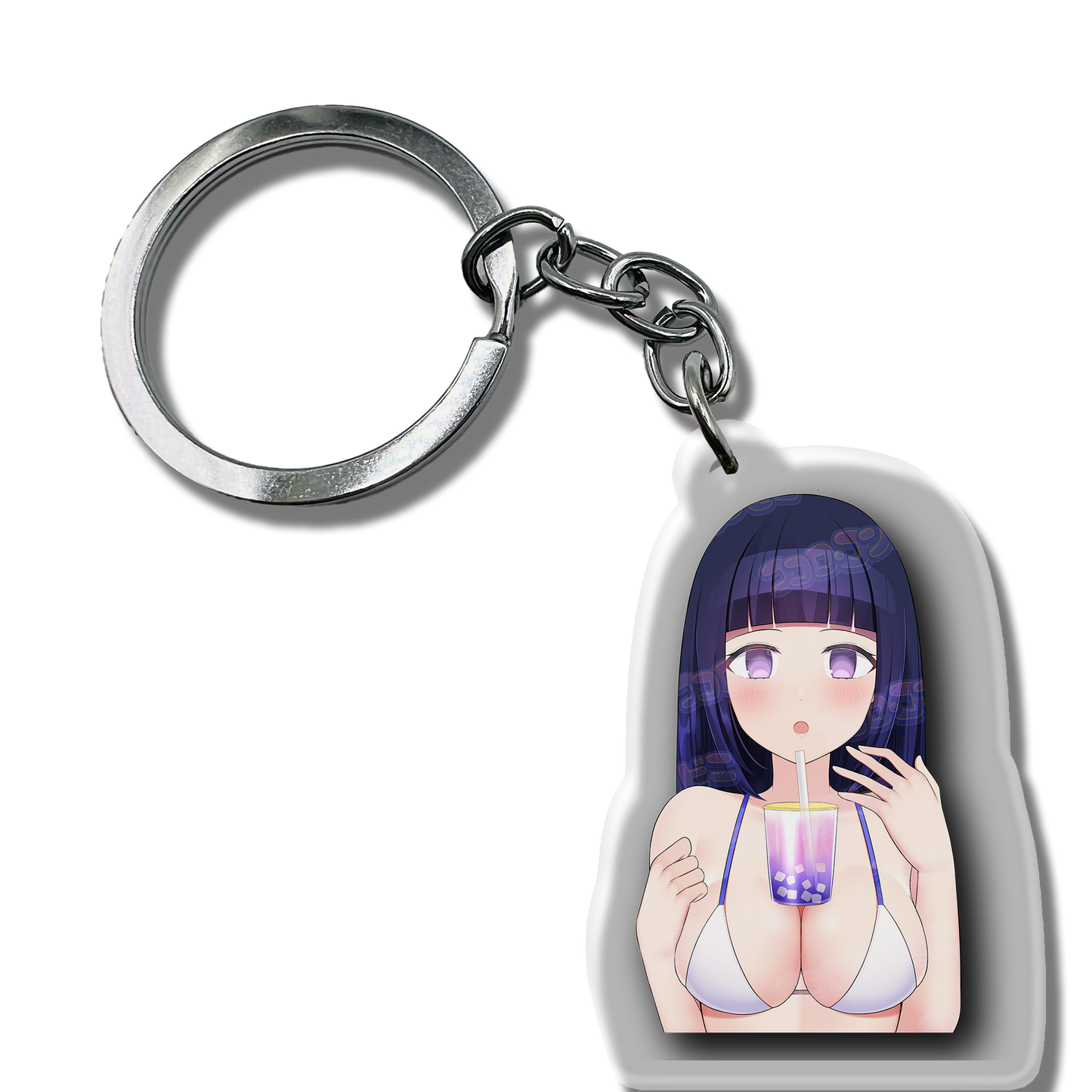 Hinata ABG - Anime Boba Girl Keychain (SFW / NSFW)