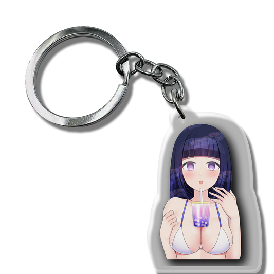 Hinata ABG - Anime Boba Girl Keychain (SFW / NSFW)