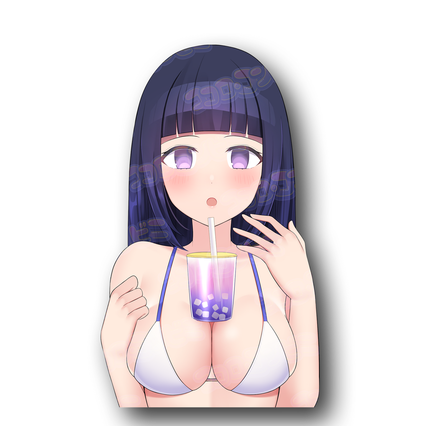 Hinata ABG - Anime Boba Girl Sticker (Tatted / NonTatted)