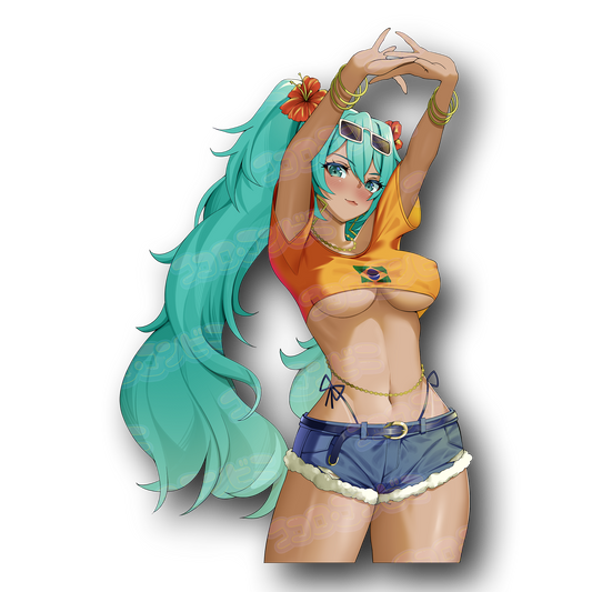 Gyaru Miku Sticker (Holo / Regular)