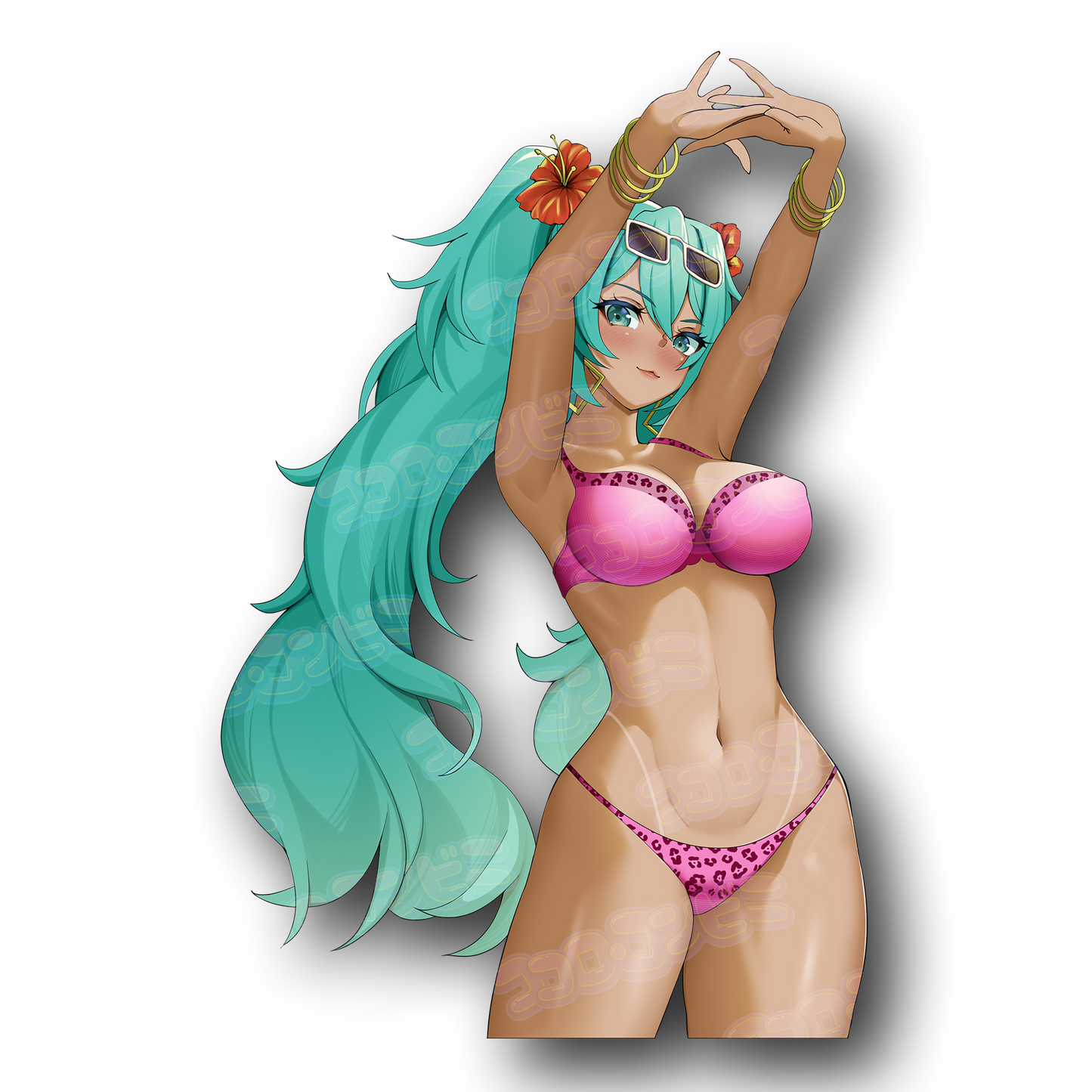 Gyaru Miku Sticker (Holo / Regular)