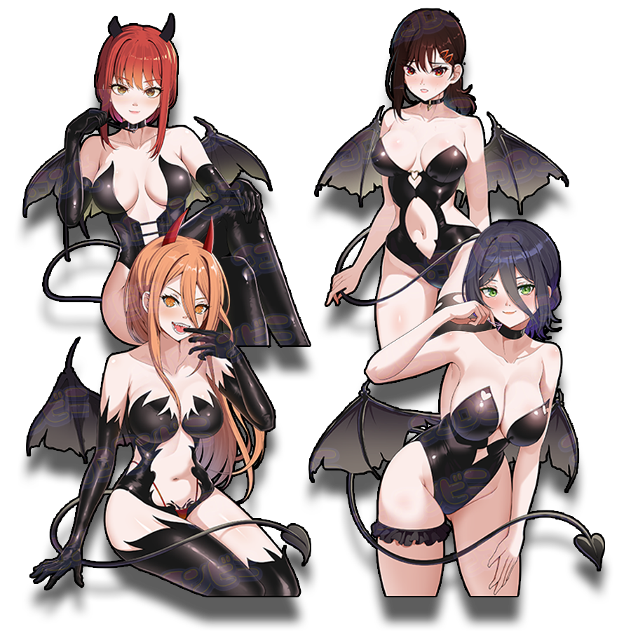 November Spank Bank - Succubus CSM Girls Stickers
