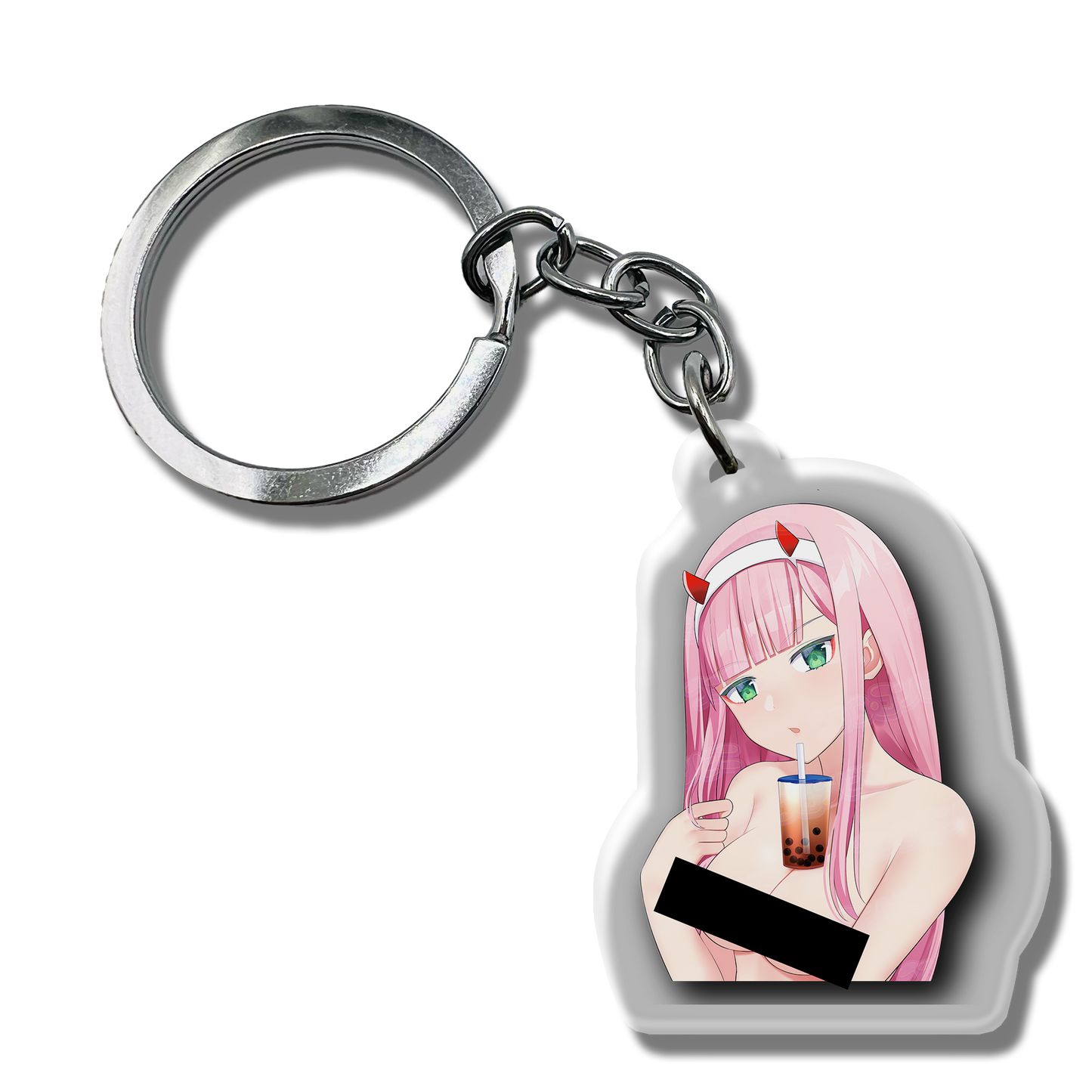 Zero Two ABG - Anime Boba Girl Keychain (SFW / NSFW)