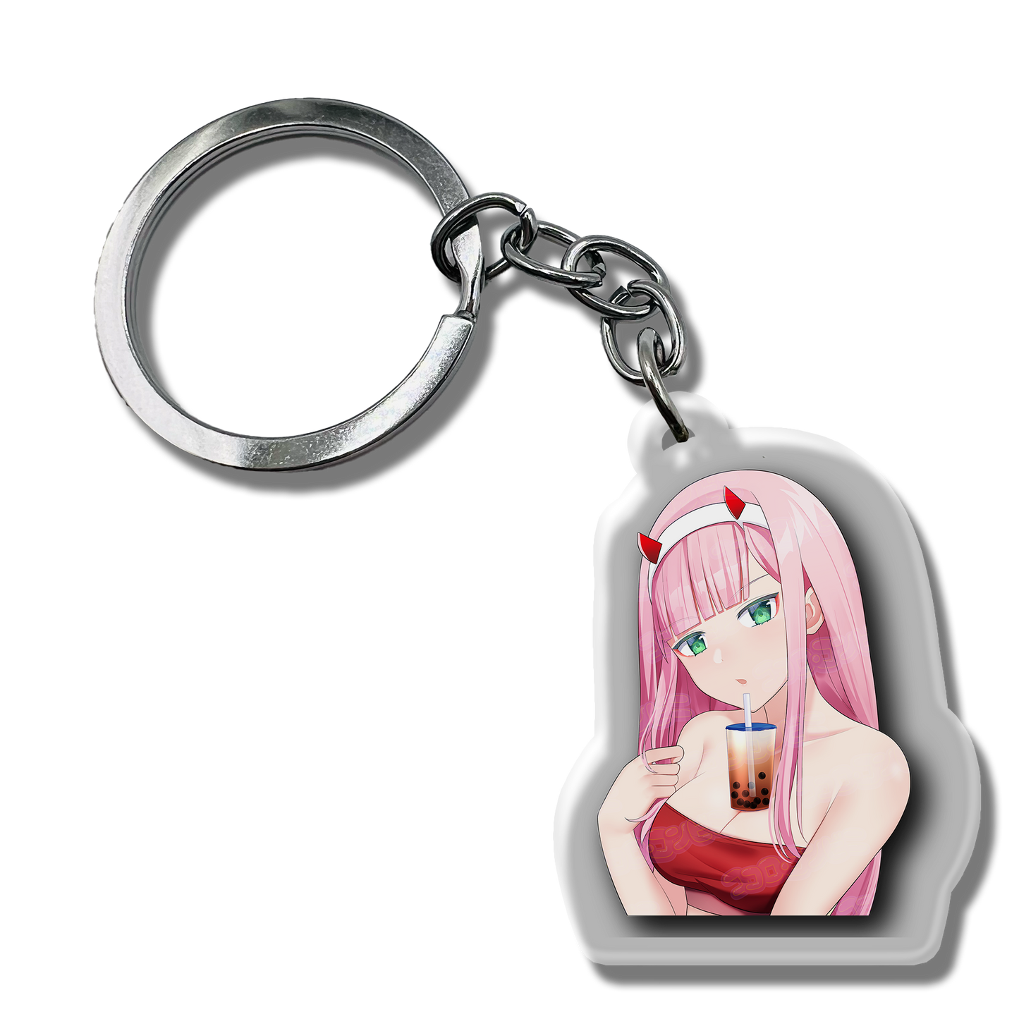 Zero Two ABG - Anime Boba Girl Keychain (SFW / NSFW)